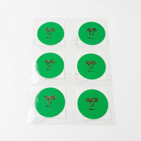 Pureeman’s green hand-drawing sticker