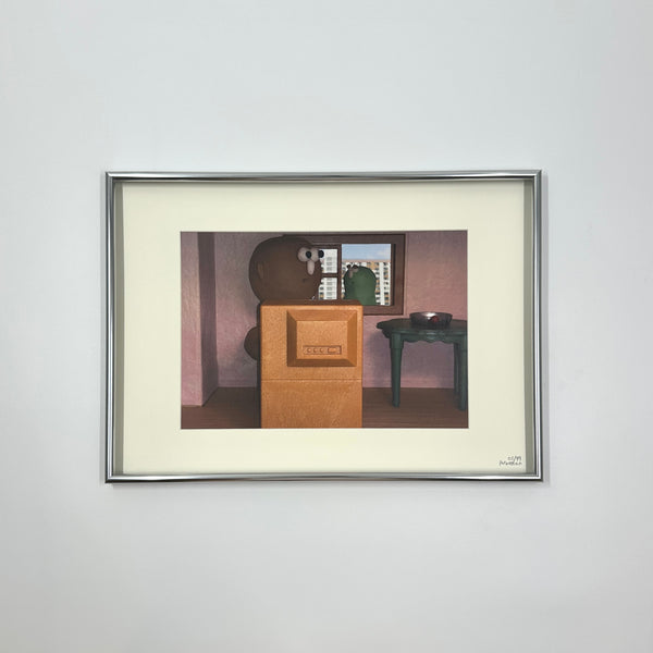 Print with aluminum frame《終於等到我》”You Got Me Finally”