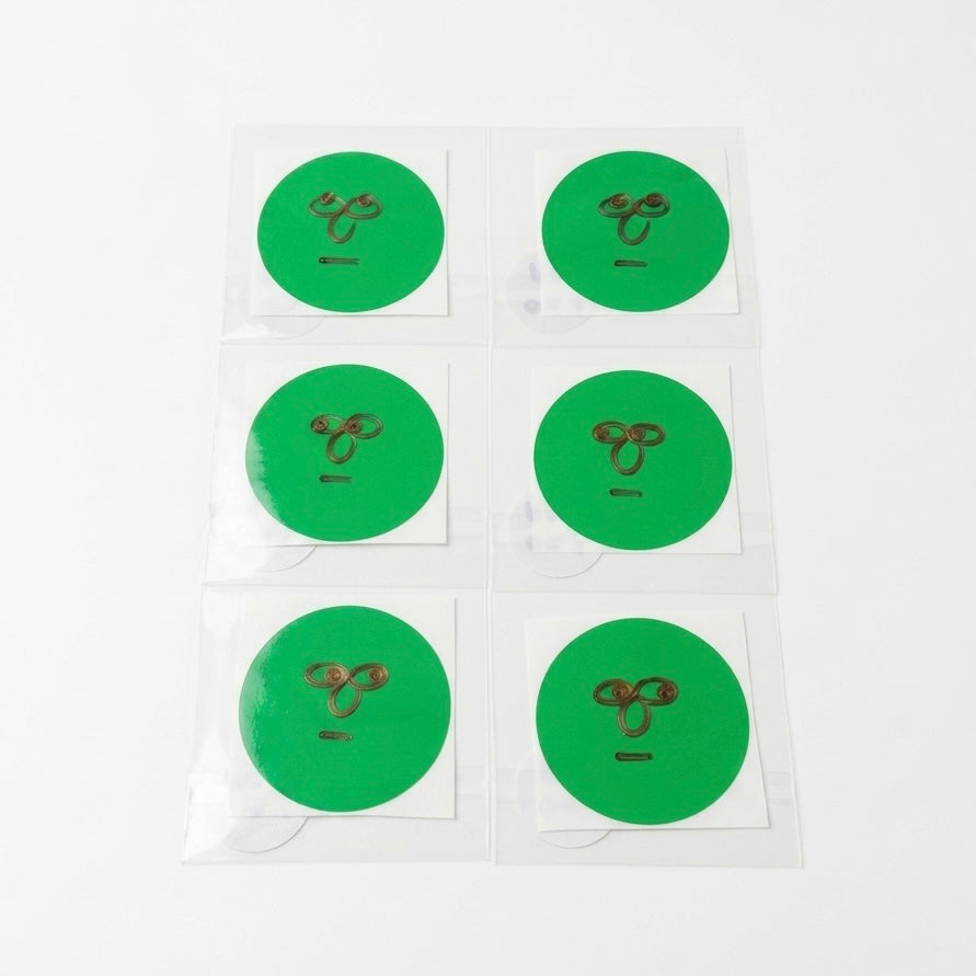 Pureeman’s green hand-drawing sticker