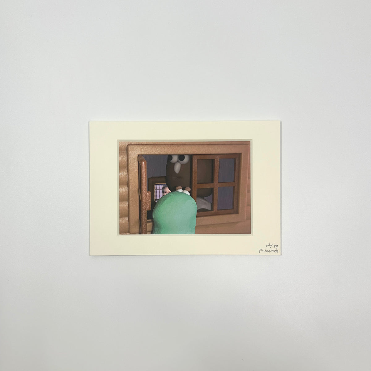 Print with paper frame《你望我望你》”I See You See Me”