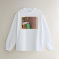Pureeman with mirror’s white long-sleeve shirt