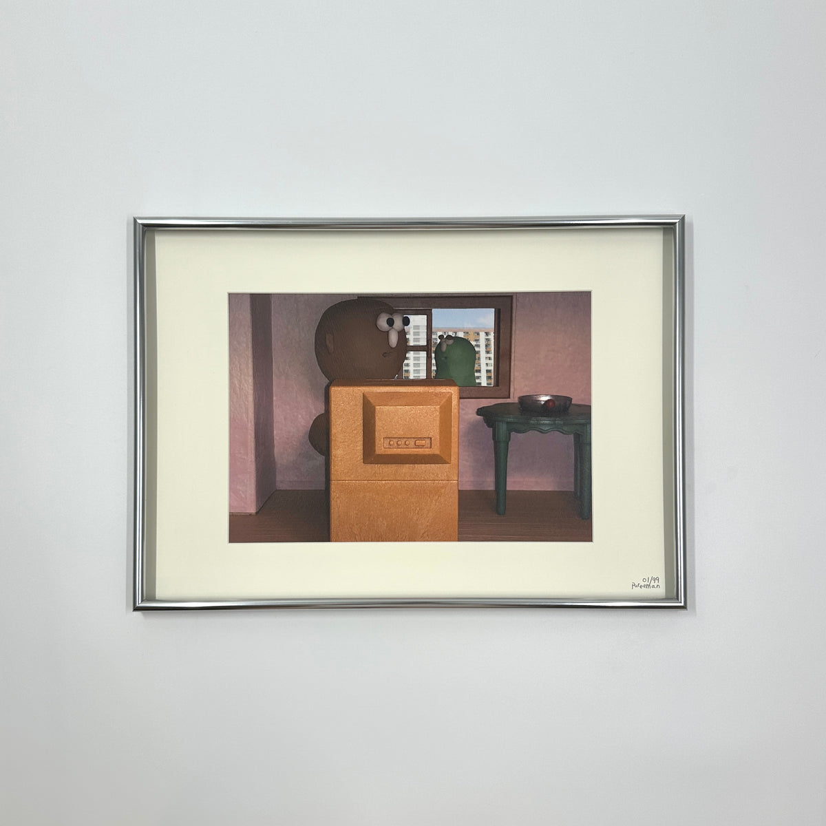 Print with aluminum frame《終於等到我》”You Got Me Finally”
