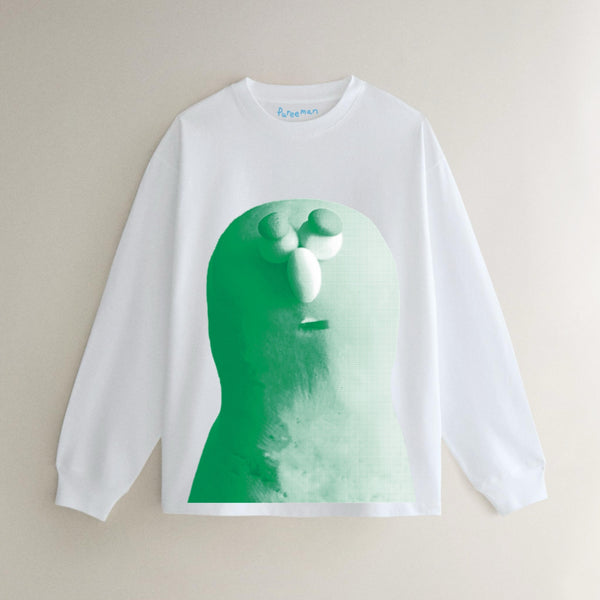 Pureeman’s white long-sleeve shirt